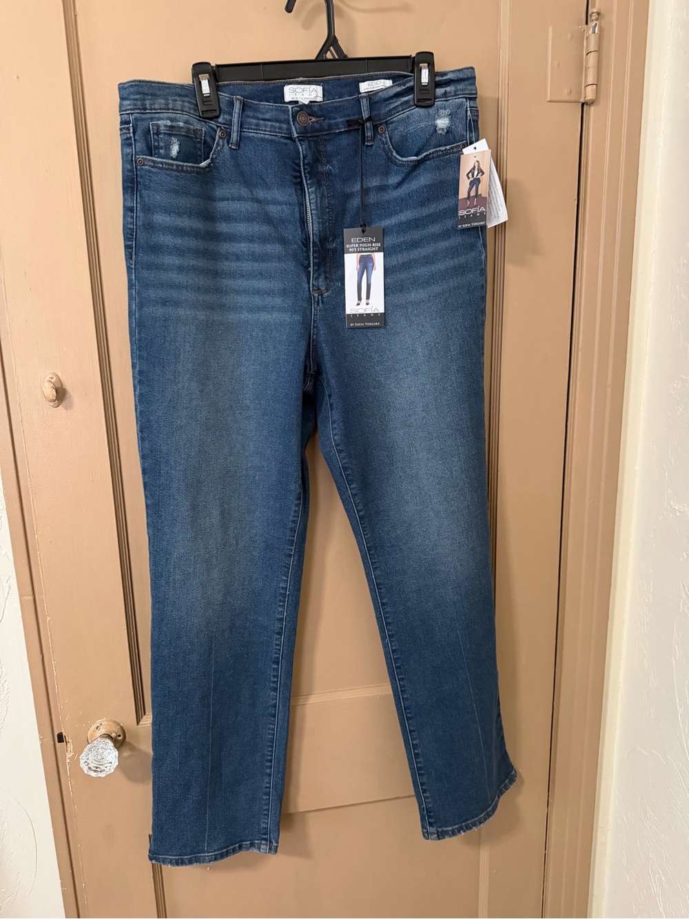 sofia by sofia vergara Mid Blue Straight Leg Jeans